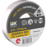 Изолента IEK 0,15х19мм - EX-IZ10-C15-19-25-K01, белая, 25м