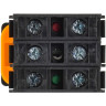 Кнопка с подсветкой и фиксацией IEK MASTER MI-BT60-11TD-3-11-K07 d=22мм 1NO+1NC синяя
