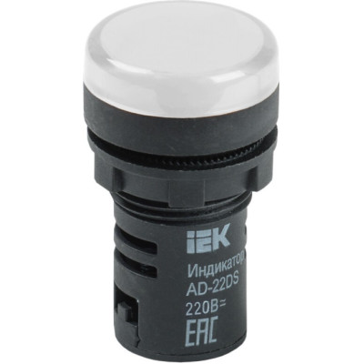 Лампа IEK AD22DS(LED)матрица d=22мм белый 230В - BLS10-ADDS-230-K01