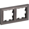 Рамка 2-местная IEK BRITE IP44 РУ-2-БрТБ-44 темная бронза - BR-M22-44-K45