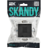 Розетка компьютерная IEK SKANDY RJ45 кат.5E SK-K01Bl черный SK-K10-1-K02